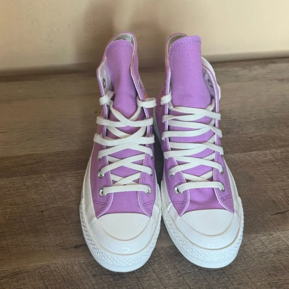 Women's Converse Chuck 70 Little Flowers A11561F Shoes Grape Fizz size 7 - Picture 8 of 8